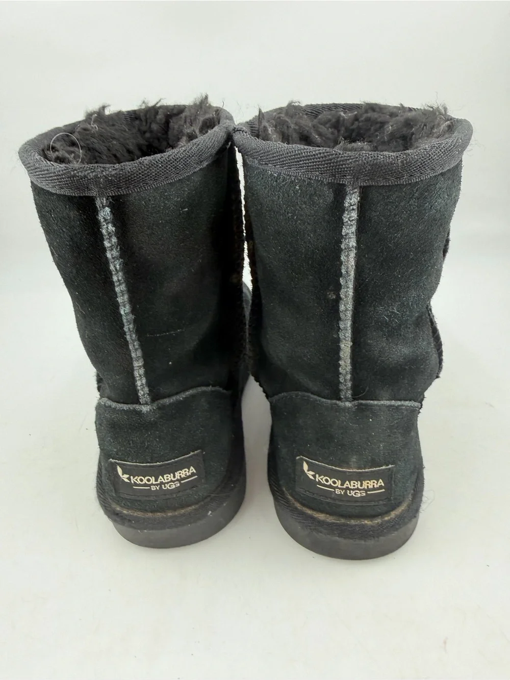 Koolaburra by Ugg Kids Koola Short -SZ 1- Black Suede Winter Snow Boots